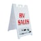 Signmission Rv Sales, A-Frame & 2 Decals Installed, Heavy-Duty Plastic Frame SBHD-D-2436-Rv Sales - alternate 1