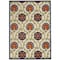 Homeroots 4' X 6' Navy Blue Beige Green Blue And Red Floral Indoor Outdoor Area Rug 546776 - alternate 1