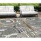 Homeroots 10' X 14' Gray Copper And Mint Green Geometric Washable Indoor Outdoor Area Rug 589391 - alternate 1