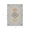 Homeroots 3' X 5' Pewter Copper And Silver Geometric Washable Indoor Outdoor Area Rug 631921 - alternate 9