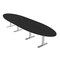 Skutchi Designs 16ft Conference Table With Power Unit | 14 Person Modular Oval Meeting Table | Harmony Series HAR-OVL-48X192-T-U999ST19-NA - alternate 1