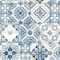 Roommates 20.5 in. W X 16.5 in. L Mediterranian Tile Peel and Stick Wallpaper RMK11083WPZ - alternate 1