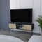 Homeroots 48" Beige and Black Cabinet Open And Enclosed Storage TV Stand 546401 - alternate 9