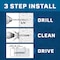 Tapcon 1/4 x 2-3/4 in Black Star Head Concrete Anchors Climaseal Coating, Star Drive, w/Drill Bit, 75PK 28314 - alternate 7