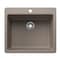 Blanco Liven SILGRANIT 25in Single Bowl Dual Mount Kitchen Sink - Truffle 443222 - alternate 1