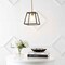 Jonathan Y Girard 9.25" 1-Light Farmhouse Industrial Iron LED Pendant, Black/Brass Gold JYL6509A - alternate 14