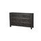 Homeroots 57" Black Solid Wood Six Drawer Dresser 569589 - alternate 8