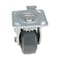 Vestil Rubber Swivel With Total Brake Caster 4 In. Diameter x 2 In. Width 551 lb Dark Gray/Gold CST-KSM-4X2MR-SWTB - alternate 13