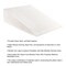 Lavish Home Soft Wedge Pillow for Sleeping with Heartburn, Acid Reflux, Snoring, Back Pain Memory Foam, Ivory 82-TEX1022 - alternate 7