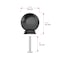 Richelieu Firenze Collection 1 3/16-inch (30 mm) Matte Black Traditional Round Closet Door Knob BP878930900 - alternate 12