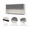 Connexion Credenza Hutch, Slate/Sandstone, 13.4" D X 35-1/2" H, 70.6" W X Slate/Sandstone 93510-1159 - alternate 6