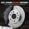 Vevor Drilled Slotted Front Rear Brake Rotors Pads Kit for Chevy Silverado GMC 55097/55133 - alternate 8