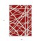 Homeroots 8' X 10' Red And Ivory Geometric Washable Indoor Outdoor Area Rug 600489 - alternate 9