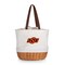 Picnic Time Family Of Brands NCAA Oklahoma State Cowboys Coronado Canvas and Willow Basket Tote - Picnic Bag 203-00-187-464-0 - alternate 1