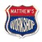 Signmission Matthew's Workshop, 18 inch X 18 inch, Plastic Sign, 2PK SHI-P-2PACK-18-489-MATTHEW - alternate 1