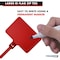 Kable Kontrol Write On Zip Tie Tags, 2in x 3in Flag Top, 12in L, 120 Lbs Strength, 100 Pcs, Red, 100PK CTWO-12-100-RD - alternate 7
