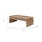 Homeroots 48" Natural Wood Distressed Floating Frame Coffee Table 694840 - alternate 7