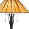 Homeroots 61" Bronze 2-Light Traditional Floor Lamp, Red and Ivory Abstract Tiffany Glass Empire Shade 526320 - alternate 5