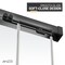 Anzzi 76 in. x 44-48 in. Frameless Sliding Shower Door in Matte Black , 3/8in 10mm Tempered Clear Glass SD-AZ21-01MB - alternate 11