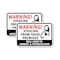 Signmission Warning Stealing From These Premises Will Lead To Arres, 12'' X 18'', Heavy Gauge Aluminum, 2PK A-1218-2PACK-2999 - alternate 1
