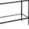 Homeroots 24" Black And Clear Glass And Steel End Table With Two Shelves 544212 - alternate 8