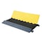 Kable Kontrol Cable Ramp, 2.16 in H, 35.43 in L, 19.685 in W, 5 Channel, Polyurethane/Rubber, Black, Yellow CP9988 - alternate 1