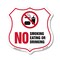 Signmission No Smoking Shield Sign No Smoking Eating, 18 Inch X 18 Inch, Plastic Sign SHI-P-18-400 - alternate 1
