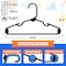 Lifemaster Plastic Kids Clothes Hanger, Children Clothes Hanger with Shoulder Notch, 11.6 Inch Space-Saving LMPKH100BK - alternate 6