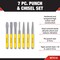 Performance Tool 7 Pc. Punch & Chisel Set, 1EA W7510 - alternate 4
