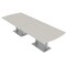 Skutchi Designs Arc Rectangle Meeting Room Table, 45 in W, 120 in L, Ivory HAR-AREC-48x120-DOU-K458 - alternate 1
