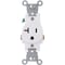 Leviton 20A White Commercial Grade 5-20R Shallow Single Outlet S12-5801-KWS - alternate 4