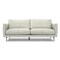Homeroots 81" Gray Leather Sofa With Black Legs 640991 - alternate 1