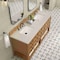 James Martin Vanities Malibu 72" Double Vanity, Amber Birch, w/ 3 CM Siberian Silestone Top 505-V72-AMB-3SFR - alternate 9