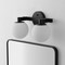Jonathan Y Modernist Globe 15.25" 2-Light Metal/Frosted Glass Modern Contemporary LED Vanity, Black JYL3541B - alternate 10