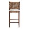 Bali & Pari Alise Handwoven Seagrass Bar Stool with Mahogany Wood Frame - Chair for Home Bar, Earthy Brown 259-14243-ZORO - alternate 9