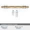 Amerock London 5-1/16 in 128 mm Center-to-Center Golden Champagne/Black Chrome Cabinet Pull BP36649BBZBCR - alternate 5