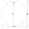 Sign Solutions Usa DG3 Dbl .125 36'' Octagon Sheeted Blank, WHITE US12DWT36OCTDBLBLANK - alternate 2