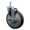 Service Caster 6 Inch Thermoplastic  Rubber Wheel Swivel 34 Inch Threaded Stem Caster with Brake SCC SCC-TS20S614-TPRB-TLB-34212 - alternate 1