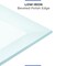 Fab Glass And Mirror 22in Square Ultra Clear Glass Table Top, Beveled Edge, Low Iron Extra Clear Tempered Glass 1 LI-22SQ12THBE - alternate 8
