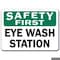 Signmission Safety Sign, 14 in Height, Plastic, 10 in Length, Eye Wash SF-Eye Wash - alternate 1