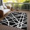 Homeroots 5' X 8' Black And Ivory Geometric Washable Indoor Outdoor Area Rug 600421 - alternate 9