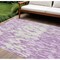 Homeroots 10' X 14' Lavender And Ivory Abstract Washable Indoor Outdoor Area Rug 612682 - alternate 1