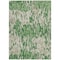 Homeroots 5' X 8' Green And Gray Striped Washable Indoor Outdoor Area Rug 596669 - alternate 9