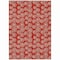 Homeroots 9' X 12' Red And Ivory Geometric Washable Indoor Outdoor Area Rug 583388 - alternate 9