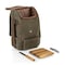 Picnic Time Family Of Brands 2 Bottle Insulated Wine & Cheese Cooler Tote, Khaki Green with Brown Accents 540-04-140-000-0 - alternate 8