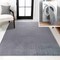 Jonathan Y Twyla Classic Solid Low-Pile Machine-Washable Gray 4 ft. x 6 ft. Area Rug WSH300F-4 - alternate 1