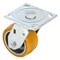 Zoro Select Plate Caster, Swivel, Polyurethane, 5 5/8"H P21S-UA040R-14-DL - alternate 3