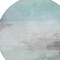 Homeroots 8' Blue And Mint Green Round Abstract Washable Indoor Outdoor Area Rug 611284 - alternate 8