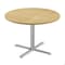 Correll Round Cafe Table, 42 in W, 42 in L, 29 in H, Particleboard Top, Fusion Maple SXT42R-16-98-16 - alternate 1