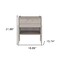 Homeroots 22" Light Gray Wood One Drawer Nightstand 477922 - alternate 8